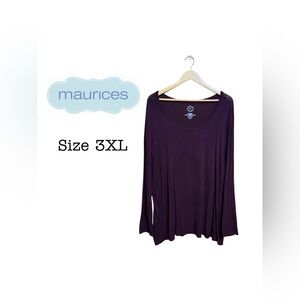 💜 Maurice’s 24/7 Scoop Neck Long Sleeve Tee – Size 3XL 💜